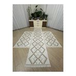 MODKLAS Kaymaz Taban 3 'lü Yatak Odası Halı Takımı 2 Adet 80x150 cm 1 Adet 80x300 cm