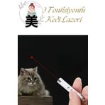 Modo Di Bellezza Kedi Oyuncağı Lazer 3 Fonksiyonlu Fenerli Flaşörlü Lazerli Kedi Oyuncağı