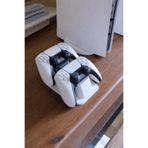 Modulab3D Dekorasyon Tüm Konsollarla Uyumlu Beyaz 2’li Konsol Standı – PS5 DualSense / Xbox Controller Tutucu Masa