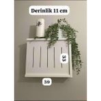 Modülare Modem Kutusu MDF Malzemeden Modern Dekoratif Wi-Fi Kutusu Duvar Rafı 39x37x10.5 cm