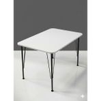 Modülare Restorant Yemek Balkon Cafe Çalışma Bahçe Masası Metal Ayak 70X110