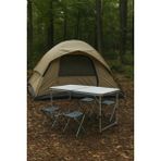 Modulbox Katlanabilir, Ayarlanabilir Alüminyum 60X120, 4 Tabure, Kamp Masa Takımı, Piknik Masa Takımı, Açık Yeşil