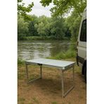 Modulbox Katlanabilir, Ayarlanabilir Alüminyum, 60x120 Cm, Lüks, Kamp Masasi, Piknik Masasi, Açik Yeşil