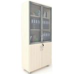 Modüler Dünyası 2 Cam Kapaklı Kilitli Dosya Dolabı Akça 80X38X188 Akçaağaç