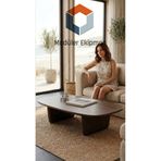 Modüler Ekipman %100 Masif Çam Ahşap Oval Orta Sehpa – El İşçiliği Modern Doğal Tasarım (Özel Ölçü ve Renk Yapabiliriz)