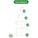 Modüler Organizer Set Mutfak Çekmece İçi Düzenleyici Çatal Kaşık Organizeri Kristal (10'Lu Set)