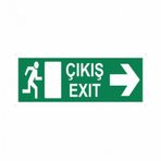 Modülerteknik Çıkış Exit Sağ 10x25 cm Uyarı Levhası