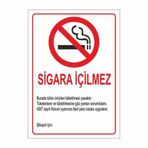 Modülerteknik Sigara İçmek Yasaktır 25x35 cm Uyarı Levhası