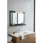 Moemi Makyaj Aynası Duvar Aynası Lavabo Aynası Dekor Ayna 60X45CM Salon Aynası Ledli Ayna - Siyah