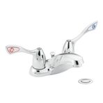 Moen 8820 Commercial M-Bition 4-inç Centerset Toilette musluk gider 1,5 GPM, krom