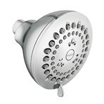 Moen Adler Chrome 3,5 inç 4 fonksiyonlu duş başlığı, çeşitli yüksek basınç seçenekleri, basınç artırıcı duş başlığı, 23026