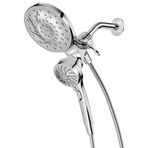 Moen Engage Magnetix Krom 2.5 GPM Elde Taşınabilir/Yağmur Duş Başlığı Manyetik Yerleştirme Sistemine Sahip 2'si 1 Arada Kombo, Çıkarılabilir El Spreyli Yağmur Duş Başlığı, 26009