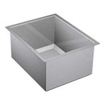 Moen G16430 1600 serisi, tezgah altı, paslanmaz çelik, 16 x 20 x 10, 0-delik lavabo,