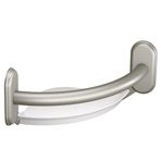 Moen LR2354DBN banyo için tutma kolu, kavisli, entegre köşe raflı, fırçalanmış nikel
