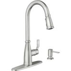 Moen Nolia Tek Kolu Pull-Down Püskürtücü Mutfak Bataryası Refleks Ve Powerboost Spot Dirençli Paslan