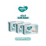 Moffy No:1 Yenidoğan 126 Adet Bebek Bezi