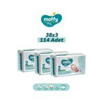 Moffy No:2 Mini 114 Adet Bebek Bezi