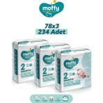 Moffy No:2 Mini 234 Adet Bebek Bezi