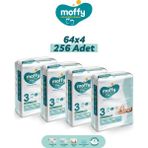 Moffy No:3 Midi 256 Adet Bebek Bezi