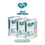 Moffy No:4 Maxi 180 Adet Bebek Bezi