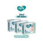 Moffy No:4 Maxi 90 Adet Bebek Bezi