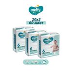Moffy No:6 XLarge 60 Adet Bebek Bezi