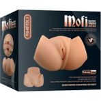 Mofi 2 Işlevli Titreşimli Suni Vajina Anüs Realistik Bayan Kalça