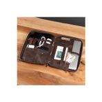MOFT Hakiki Deri 14" Organizer Laptop Çantası Kahverengi
