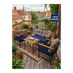 MOGARD Bahçe, Balkon, Cafe Mobilyası 2+1+1, Masa Sandalye