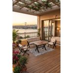 MOGARD Bahçe Balkon Mobilyası 3+1+1, Masa Sandalye , Kanepe Koltuk Mobilyası