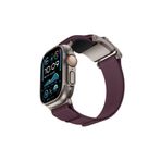Mohseven iWatch 10 46mm ile Uyumlu Mecha Sport Hasır Kordon Titanyum-Mor