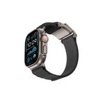 Mohseven iWatch 7 45mm ile Uyumlu Mecha Sport Hasır Kordon Titanyum-Gri