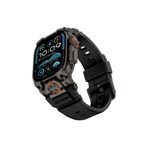 Mohseven iWatch Ultra 49mm ile Uyumlu Armor Silikon Kordon Siyah