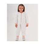 Moi Noi Fermuarlı Uzun Kollu Kışlık Bebek Çocuk Uyku Tulumu Lale Unisex 2,5 Tog - 00-Beyaz - 1 Yaş