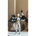Moifugyia Lucky 13 Aksiyon Figürü Robot Oyuncak 13CM Dört Kollu Lucky 13 ve Yarasa Kanat Seti