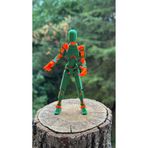 moifugyia Lucky 13 Aksiyon Figürü Robot Oyuncak 13cm Yeşil Turuncu