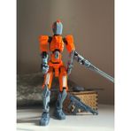 Moifugyia Titan 13 Aksiyon Figürü Robot Oyuncak 18CM ve Aksesuar Paketi Seti Turuncu