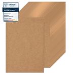 moinkerin 50 Adet A4 Kraft Kağıdı 21 x 29,7 cm 200 g/m² Yazdırılabilir Kraft Karton A4 Kendin Yap Boş Kartlar, Düğün Davetiyeleri, Şükran Günü Kartları
