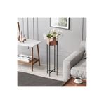 MOİRA Dekoratif,Metal Saksılık 78x23x23 cm Modern Ayaklı Siyah Çiçeklik Mumluk Kaktüs Standı,GED-025-B