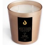 Mois Candle Lıly & Powder Pudra Kokulu Çift Fitilli 365 gr Bardak Mum - Pembe - 1 Adet