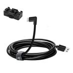 Moitekit 10ft 3m USB 3.0 A-USB C Kamera Bağlantı Kablosu, C Tipi Kablo Kilidi Kelepçe Klipsli Veri Aktarımı Şarj Kablosu Kablosu için Canon EOS R5 R6 RP G7X M3 Sony A1 A7SIII A73 A7RIII A7C A7R4 Nikon Z5 Z6