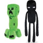 Mojang Minecraft 26 cm Enderman ve 21 cm Creeper 2'li Peluş Oyuncak Set