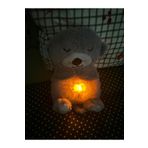 MOJE MORE Uyku Arkadaşı Su Samuru, Nefes Alan Peluş Ayı, Müzikli Işıklı Ritmik Solunum Hareketli Peluş Oyuncak