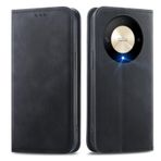 MOJIA Honor Magic6 Lite 5G (Magic 6 Lite) / X9b ile Uyumlu Kılıf, PU Folyo Deri Cüzdan Telefon Kılıfı [manyetik kilit] TPU İç Kabuklu, Kart Tutucu Stand Kılıfı. Siyah