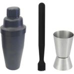 Mojito Tokmağı Siyah 20.7 cm Kokteyl Shaker Polikarbon 700 cc Jigger 2/4 cl Tokmak