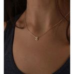 Mojo Jewellery Gold S Harfi Çelik Kolye | Kişiye Özel Şık Ve Dayanıklı Tasarım