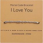Mojo Jewellery Mors Alfabesi I Love You Bileklik
