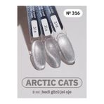 MOJO Kalıcı Oje Gümüş Arctıc Cats 316 (8 ML) Rus Kalitesi, Profesyonellerin Tercihi