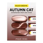 MOJO Kalıcı Oje Kedi Gözü Autumn Cat 381 Kahverengi 8 ml – Uzun Süre Kalıcı Manikür Rengi