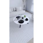 Moka Park AVM Katlanır Ayaklı Yuvarlak Pratik Yer Sofrası Mutfak Sofrası 60 cm - Beyaz